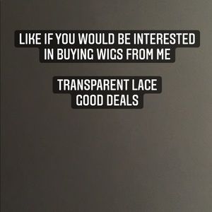 Transparent wigs for cheap